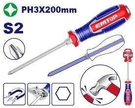 Tua vít đầu dẹp đóng emtop EGTSL82001