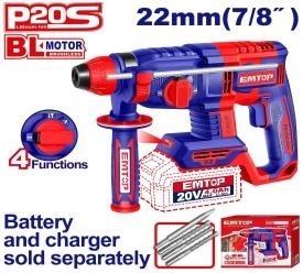 Thân máy khoan BÊ TÔNG PIN EMTOP ELRH202081