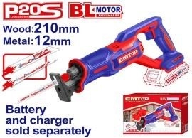 Thân máy cưa kiếm PIN emtop 20v ELRS202108