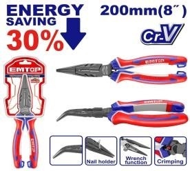 Kìm răng trợ lực 65% 8 inch emtop EPLRCC0851