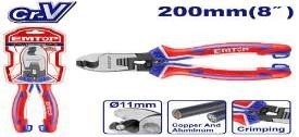 Kìm cắt cáp 8'' emtop EPLRCB0821