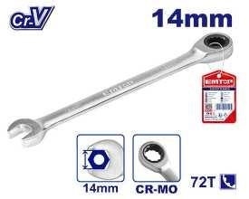 Cờ lê vòng miệng 14mm tự động emtop ECSPAR141