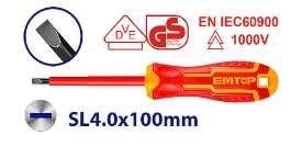 Tua vít dẹp cách điện emtop ESDRJ4100