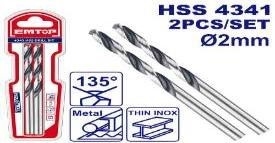 Mũi khoan sắt HSS (Khoan được INOX mỏng) emtop - ETDB310202