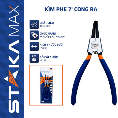 Kìm Phe 7” Cong Ra STAKAMAX KA-0692