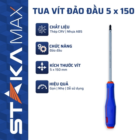 TUA VÍT VỈ ĐẢO 5X150MM STAKAMAX KA-0994