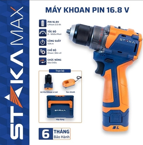 Máy Khoan Pin 16.8V STAKA KA-2853