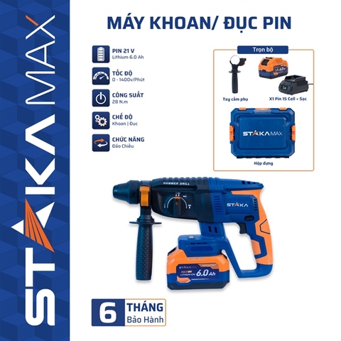 Máy Khoan Bê Tông Pin STAKA MAX
