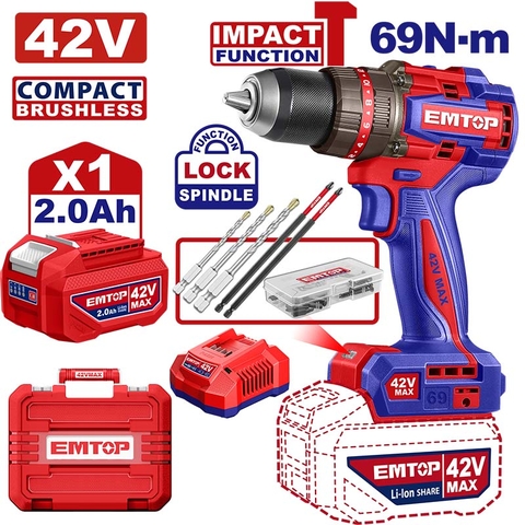 Bộ máy Khoan PIN 13mm LỰC SIẾT 69Nm ECIDL426981