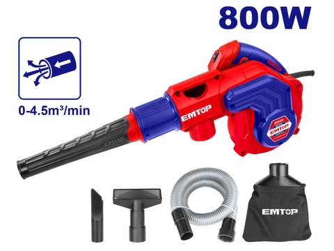 Máy thổi (hút) bụi điện EMTOP 800W - EABR8001