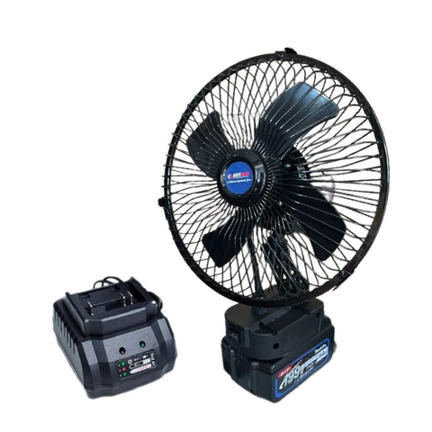 Thân quạt chạy pin BOSHUN xoay được, chân pin phổ thông 4cm chân pin makita