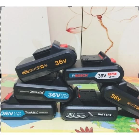 {HOẢ TỐC} Pin máy khoan 26v, 36v, 21v, 48V 5 cell - dùng cho máy makita, dewalt 36V CHÂN PIN 22mm