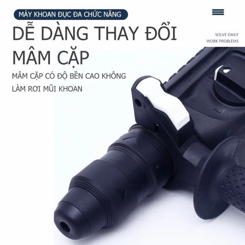 Máy khoan MAILTank SH04 Máy khoan bê tông 3 chức năng 1300W Máy Khoan Đục Bê Tông khoan tường\ khoan gỗ\ khoan sắt