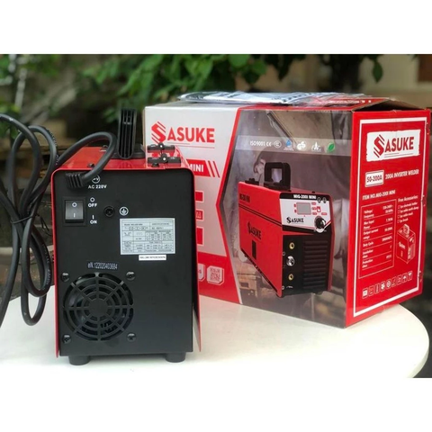 [KÈM 2 CUỘN HÀN] Máy Hàn 2 Chức Năng SASUKE Hàn Que Hàn Mig SASUKE 200I Mini - BẢO HÀNH 12 THÁNG