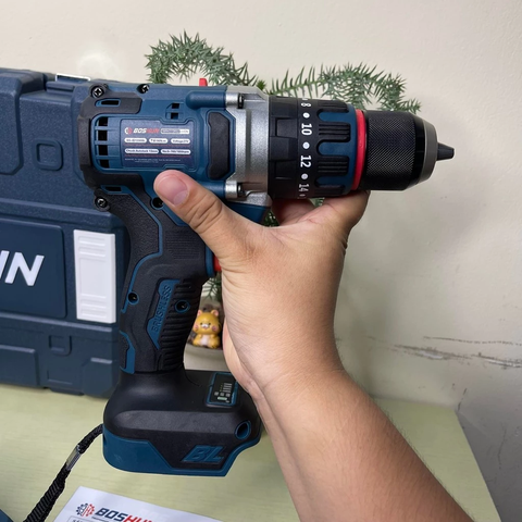 Máy Khoan Pin Boshun 1390BL Đầu Kẹp 13 Ly , Có Khoá Trục Tự Động - Bảo Hành 6 Tháng