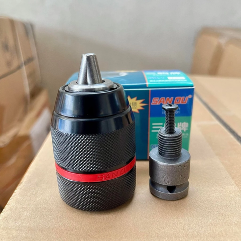 Đầu Chuyển Bulong sang Khoan, Đầu Chuyển Khoan Đầu Kẹp Autolock 13mm, Đầu Kẹp 13 ly