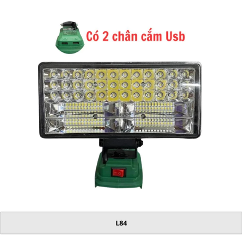 Đèn LED WORKFIX 84 Bóng - Chân Pin Phổ Thông - Bảo Hành 6 Tháng