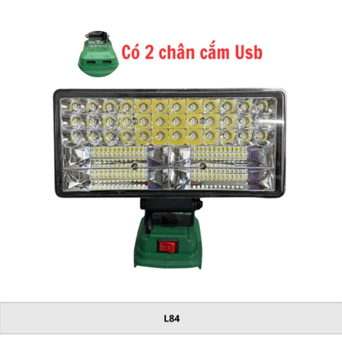Đèn LED WORKFIX 84 Bóng - Chân Pin Phổ Thông - Bảo Hành 6 Tháng