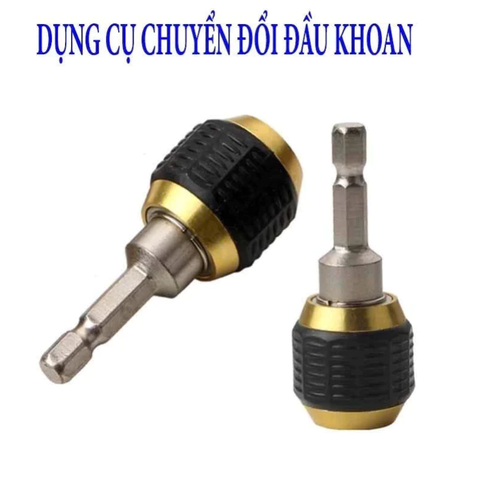 Đầu chuyển đổi mở rộng gắn máy khoan - Thanh nối dài kẹp nhanh mũi vít, khoan chuôi lục giác T6