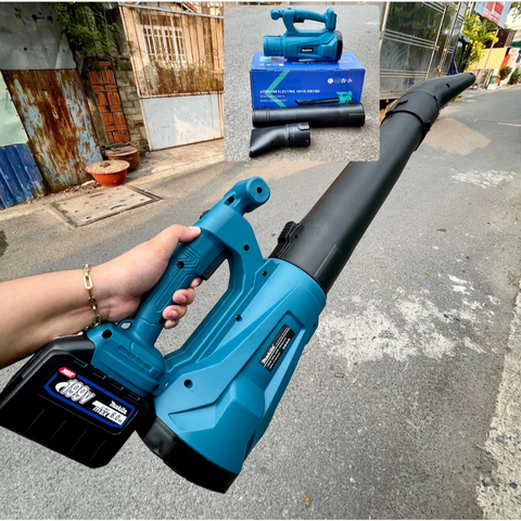 Máy Thổi Bụi / Thổi Lá Dùng Pin MAKITA Công Suất Lớn, Chỉnh 6 Cấp Tốc Độ, Chân Pin Phổ Thông M21 4Cm