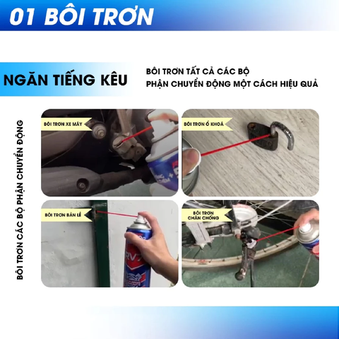 RV7 Chính hãng ROYAL - Chai Xịt Bôi Trơn Chống Rỉ RV7, Thẩm Thấu Nhanh, Nguyên Liệu Ngoại Nhập, Hiệu Quả, Tiết Kiệm