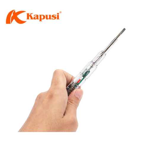 Bút thử điện cao cấp KAPUSI K-9068 kháng nước, nhựa trong suốt cách điện,chịu nhiệt