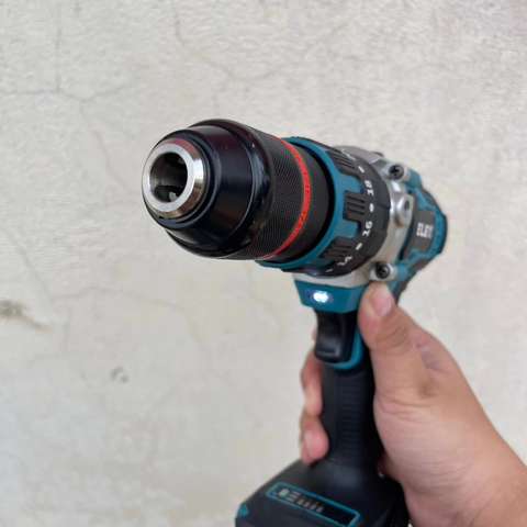 Thân máy Khoan 13 ly Elex động cơ lõi đồng, không chổi than, đầu autoclock