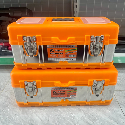 Thùng Đựng Đồ, Hộp Đựng Đồ Nghề Nghề Khoá INOX Kapusi Cao Cấp Nhiều Kích Thước