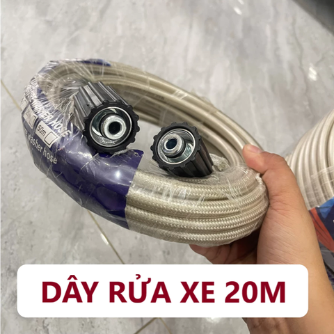 Dây rửa xe cho máy bơm xịt rửa áp lực cao 10m, 15m, 20m STAKA
