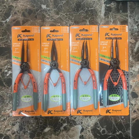 Kìm mở phe 7"/175mm Kapusi Japan, Thép Crv chống gỉ sét, cong vênh, Kềm mở phanh đa năng