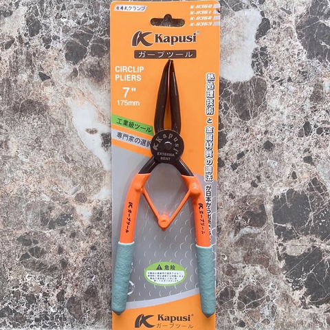 Kìm mở phe 7"/175mm Kapusi Japan, Thép Crv chống gỉ sét, cong vênh, Kềm mở phanh đa năng