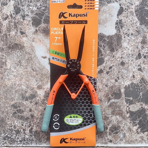 Kìm mở phe 7"/175mm Kapusi Japan, Thép Crv chống gỉ sét, cong vênh, Kềm mở phanh đa năng