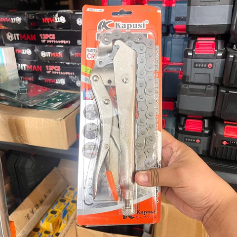 Kìm chết xích 12 inch hãng Kapusi Nhật Bản, kìm bấm xích Nhật Kapusi Japan mã k-8274