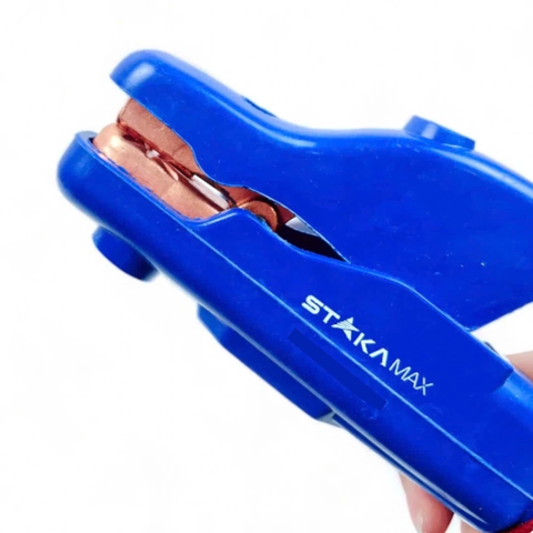 Kìm hàn cán gỗ 800A cao cấp STAKA KA-3820 chịu nhiệt tốt, Kềm hàn que, Mỏ kìm kẹp que hàn cán gỗ