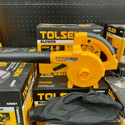 Máy Thổi Tolsen 79606 Màu Vàng, Công Suất 600w, có điều tốc Chuyên Dùng Gia Đình, Nhà Xưởng Nhỏ