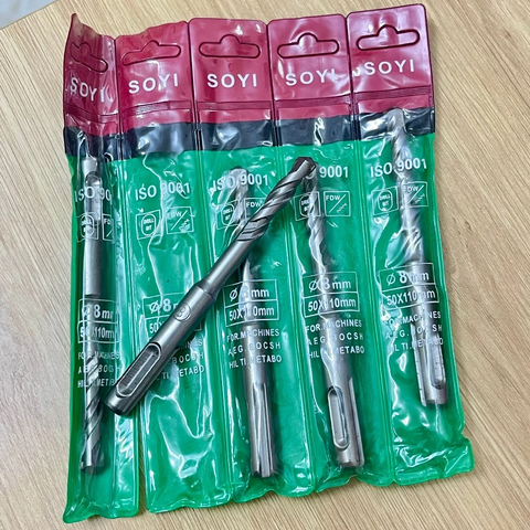 [CHUÔI GÀI] Mũi khoan bê tông Khoan tường phi 8mm - dài 110mm chuôi gài - Soyi - HÀNG XỊN