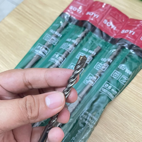 [CHUÔI GÀI] Mũi khoan bê tông Khoan tường phi 6mm - dài 160mm chuôi gài - Soyi - HÀNG XỊN
