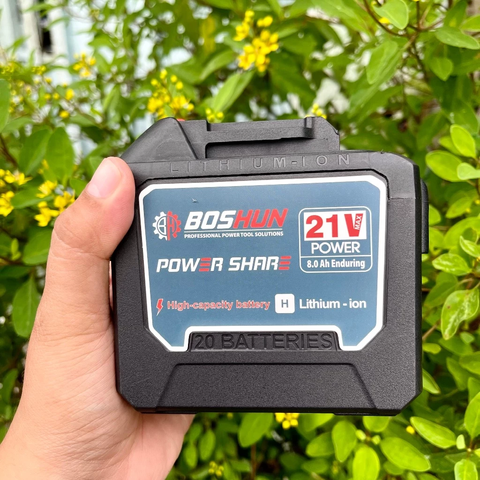 [HOẢ TỐC] Pin Boshun mạch 15cell, 20 cell 4 mosfet,có đèn báo pin - Pin máy khoan, máy mài, máy siết bulong