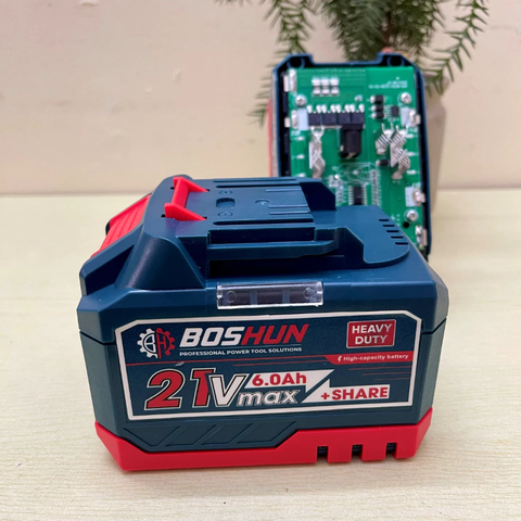 [HOẢ TỐC] Pin Boshun mạch 15cell, 20 cell 4 mosfet,có đèn báo pin - Pin máy khoan, máy mài, máy siết bulong