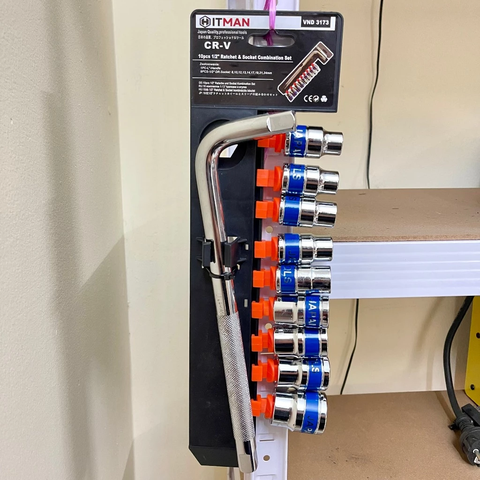 Bộ Tuýp, Bộ Khẩu 10 Món Cần Chữ L 25Cm đầu 1/2 Hitman Thép Cr-V Khẩu Từ 8-24mm