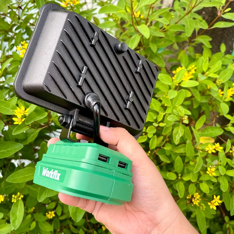 Đèn LED dùng pin Workfix 48 bóng led siêu sáng công suất 72W sử dụng chân pin phổ thông