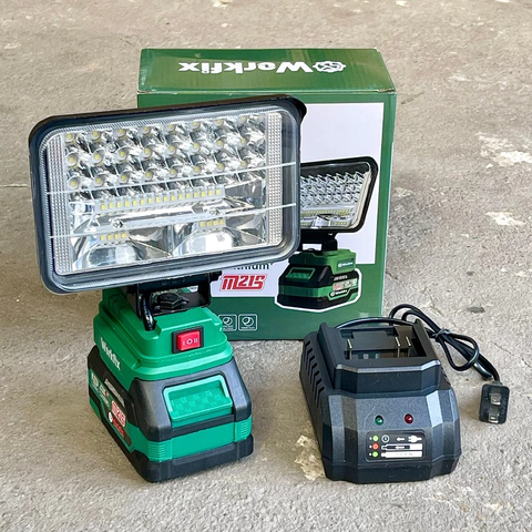 Đèn LED dùng pin Workfix 48 bóng led siêu sáng công suất 72W sử dụng chân pin phổ thông