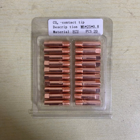 Béc Hàn MIG 0.8 - 1.0 [M6×25] Chất Liệu Đồng Phụ Kiện Máy Hàn MIG