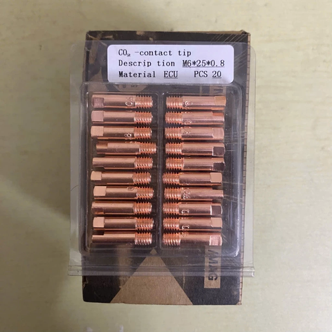 Béc Hàn MIG 0.8 - 1.0 [M6×25] Chất Liệu Đồng Phụ Kiện Máy Hàn MIG