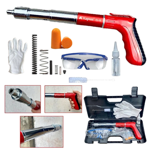 [TẶNG 50 ĐINH THẲNG] Bộ Máy Bắn Đinh Bê Tông Đầu 7.3 KAPUSI S4 Chuyên dùng Xây dựng Công suất lớn