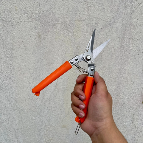 Kéo Cắt Cành Tay Nhựa, Kéo Tỉa Lá Mũi Thẳng K-0170