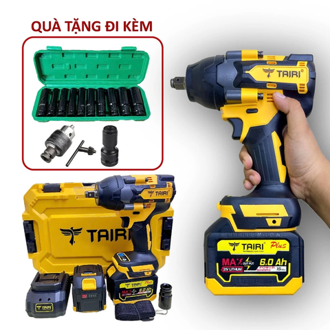 Máy Siết Bulong TAIRI Lực Siết 1250Nm Động Cơ Không Chổi Than, Bảo Hành 6 Tháng