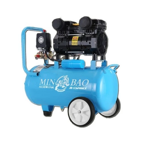 Máy Nén Khí Không Đầu MINBAO MBKD-35L Dung Tích 35L Màu Xanh, Máy Rửa Xe Dùng Điện 220V Vệ Sinh Nhà Cửa, Bơm Hơi Xe