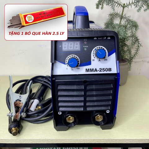 [KÈM 1 BÓ QUE 2.5LY] MÁY HÀN QUE SIMEN MMA 250B-MÁY HÀN QUE ĐIỆN CHÍNH HÃNG NHẬT BẢN