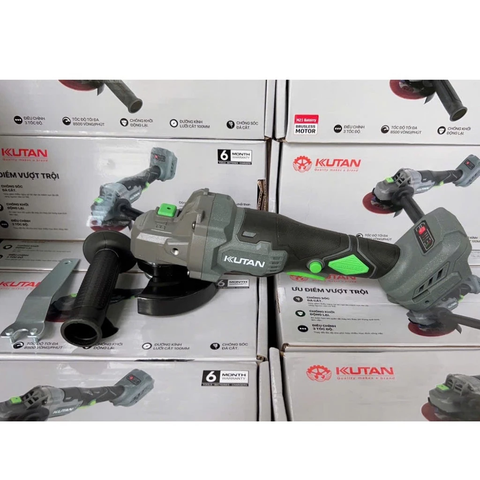 [TẶNG LƯỠI CẮT ĐA NĂNG] Thân Máy Mài Pin Kutan Động Cơ Không Chổi Than Xám Đá 100 Chân Pin Phổ Thông Bảo Hành 6 Tháng